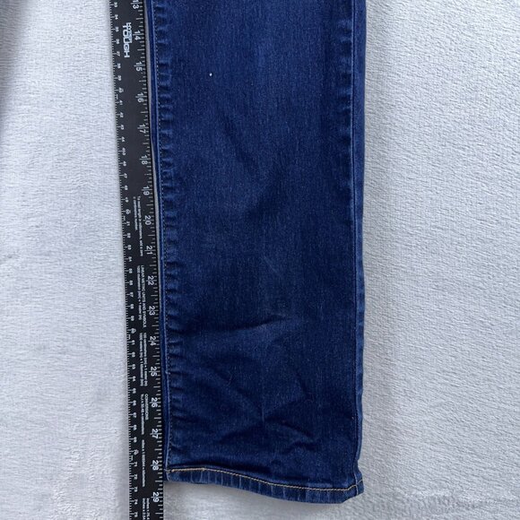 Levi's 314 Shaping Straight Jeans Denim Stretch Mid Rise Women Dark Blue Size 28 - Picture 9 of 12
